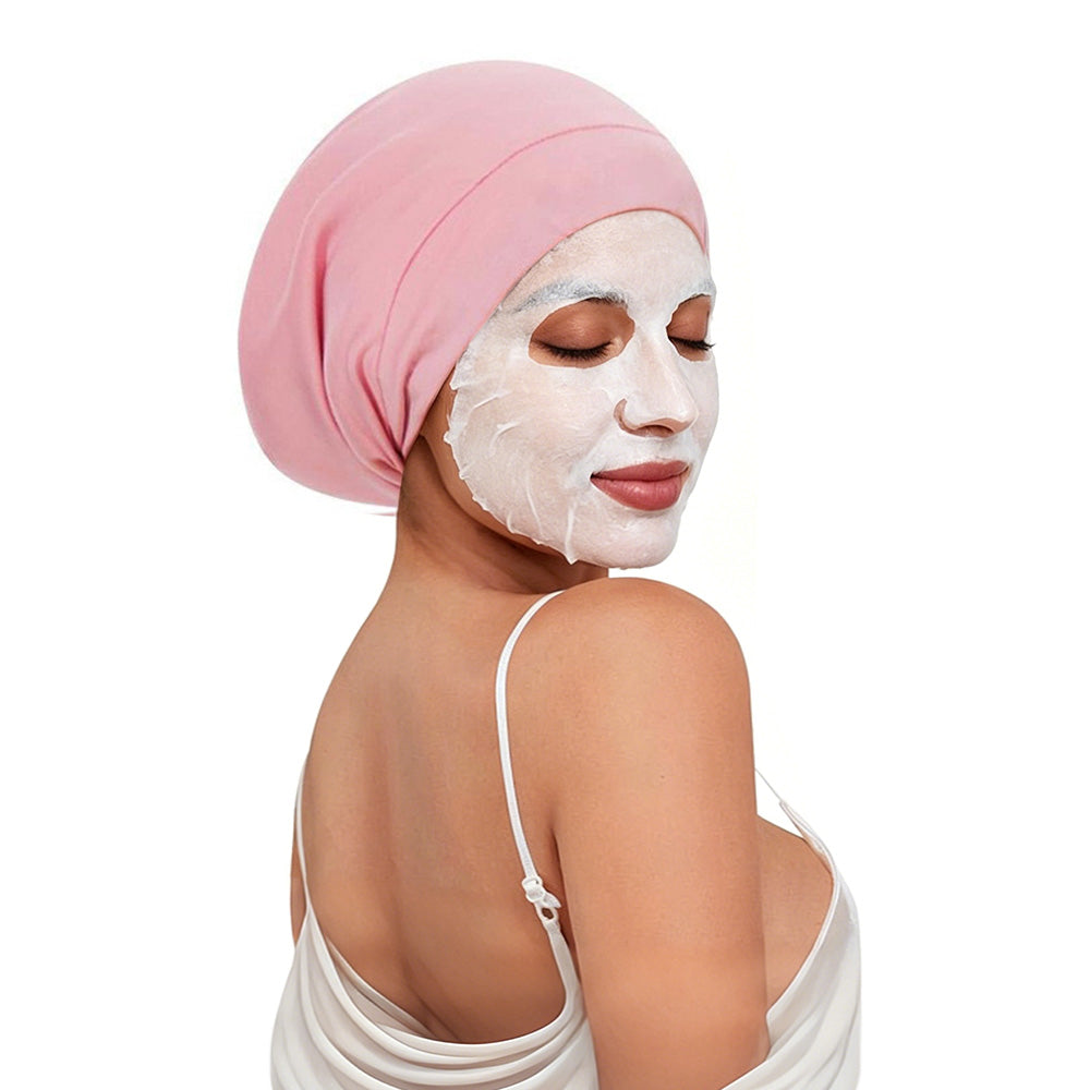 Adjustable Double Layer Hair Cap-Pink