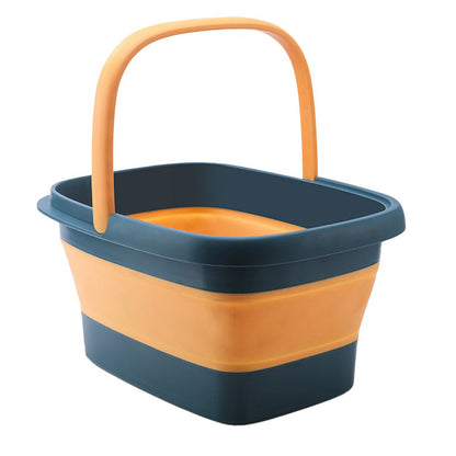 Collapsible Foot Bath Basin for Soaking Feet Foot Tub with Massage Acupoint-Blue