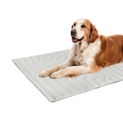 Pet Cooling Mat Summer Dog Bed Scratch Resistant Cat Bed 122x71cm Gray