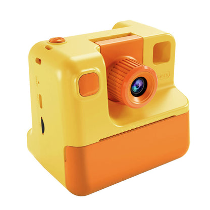 1080P Kids Instant Print Camera Digital Video Cameras with Print Papers and 32GB TF Card Yellow