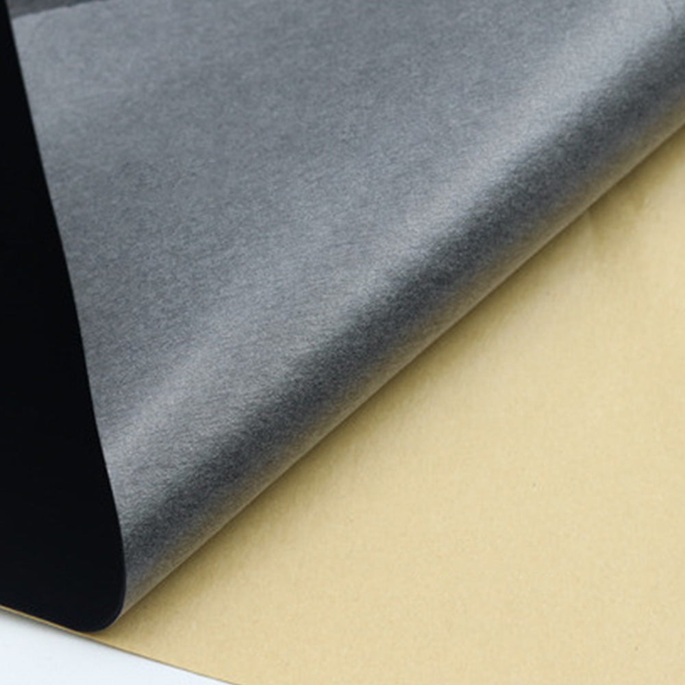 150x50cm Self Adhesive Flocking Fabric Roll for Crafts and Liners - Black