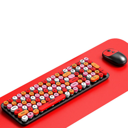 Colorful 2.4GHz Wireless Keyboard and Mouse Combo Plug and Play for Laptop PC Style 2