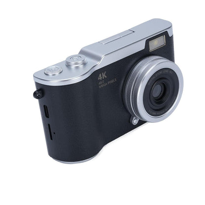 HD 1080P Retro Digital Camera with 2.4-inch Flip Screen for Photos & Video Black