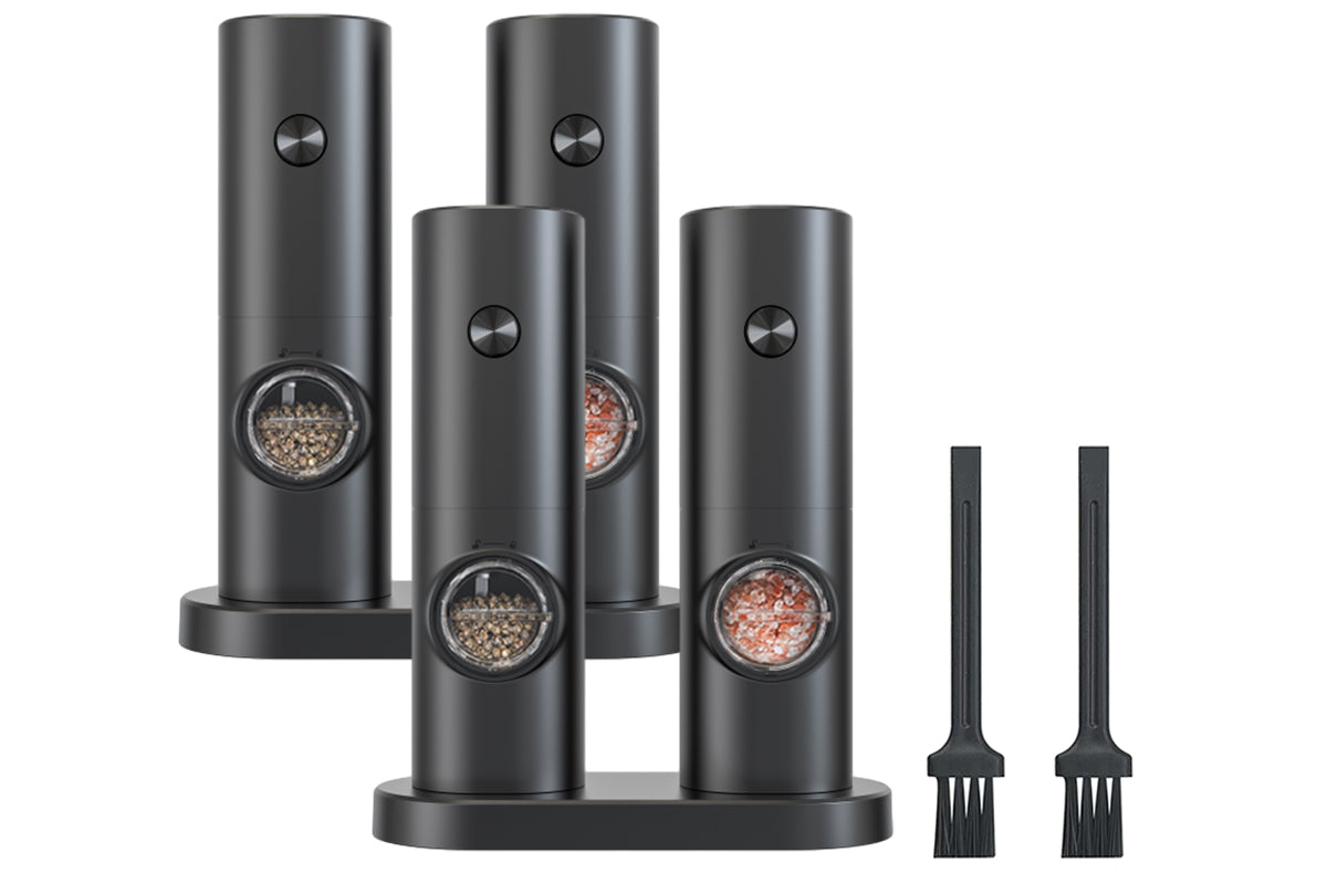 4Pcs Electric Salt And Pepper Grinder Set Automatic Salt Pepper Grinder Mill