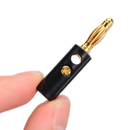 40 PCS Banana Plug Set 0.4cm Speaker Connectors-Black