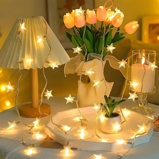 20 LED Star String Lights ¨C 3m Fairy Christmas Lights Battery Operated for Party