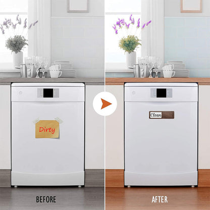 Magnetic Dirty Clean Dishwasher Sign for Kitchen Organization Style 2