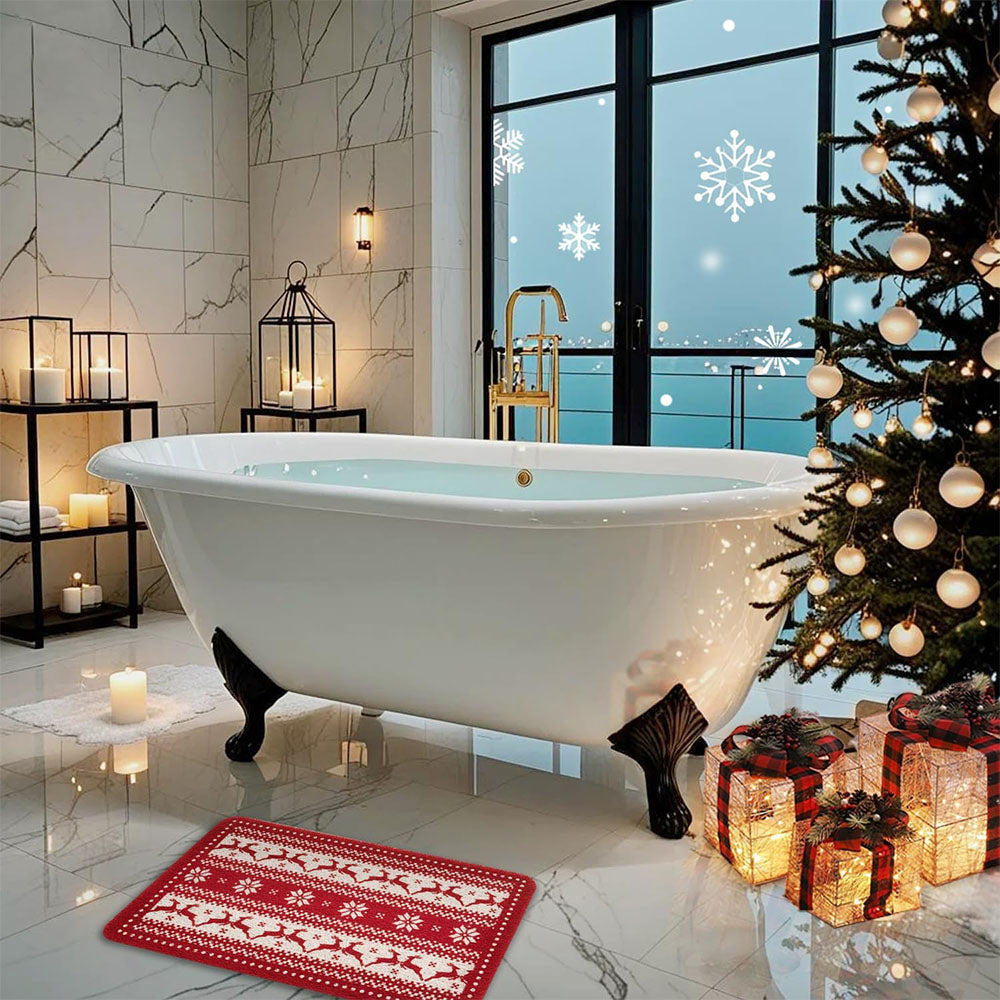 PVC Christmas Bathroom Floor Mat