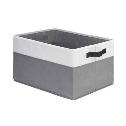 2Pcs Foldable Storage Bins Large Closet Storage Baskets for Clothes Blanket Beddings Towels Gray