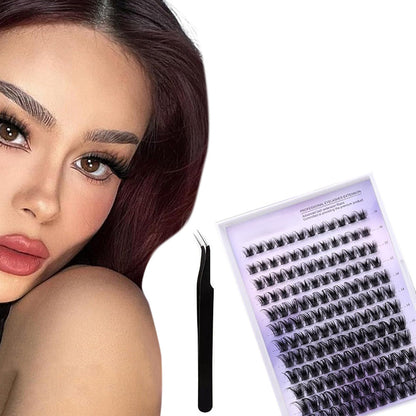 144 Pcs Wispy Cluster Eyelash Extensions 10-18mm DIY Lash Clusters