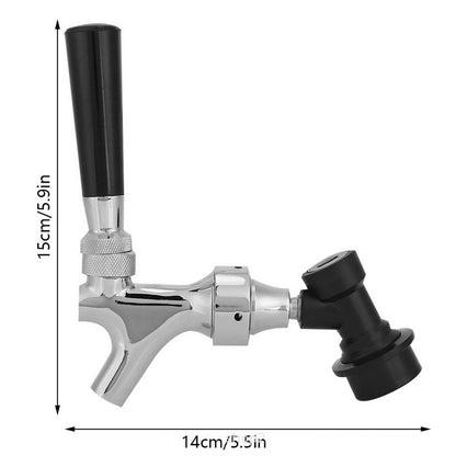 Craft Beer Tap Faucet Polished Brass Beer Faucet for Keg Tap Tower Homebrew PHP
