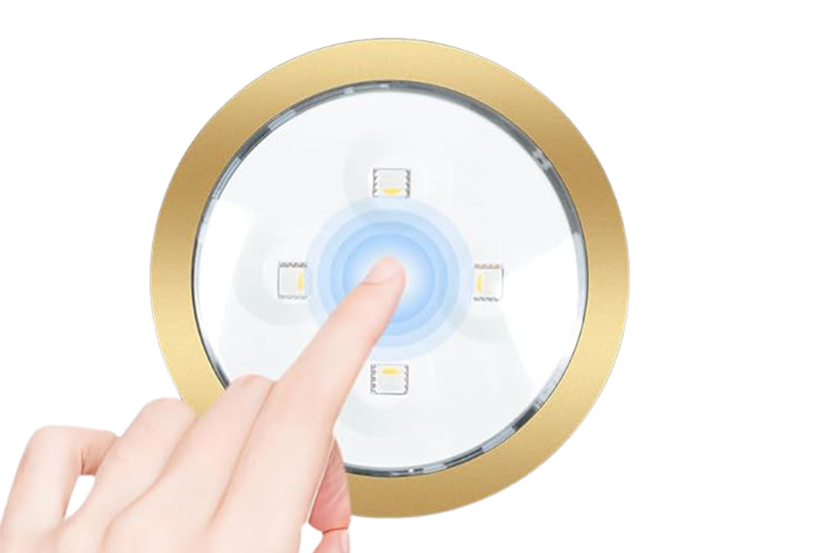 3 Piece Wireless Art Display Picture Lights - Gold