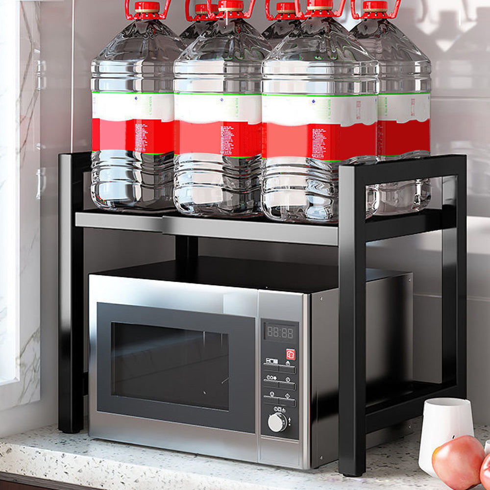 Adjustable Metal Shelf Stand for Microwave Oven Kitchen Storage Rack Organize