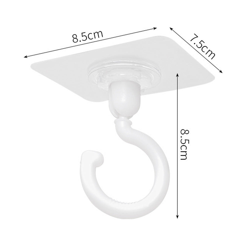 10 Pcs No Drill Ceiling Hooks -White