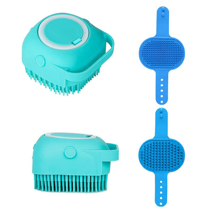 6PCS Dog Bath Brush Set Shampoo Brush Finger Toothbrush for Dogs Cats