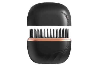 Rechargeable Wireless Mini Hair Straightener Comb - Black