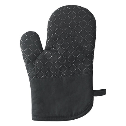 Cotton Silicone Oven Mitts Set with Pot Holders
