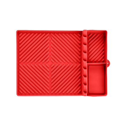 Silicone Griddle Mat Side Shelf Mat Grill Pad for Blackstone Barbecue Grill Accessories Tool Red