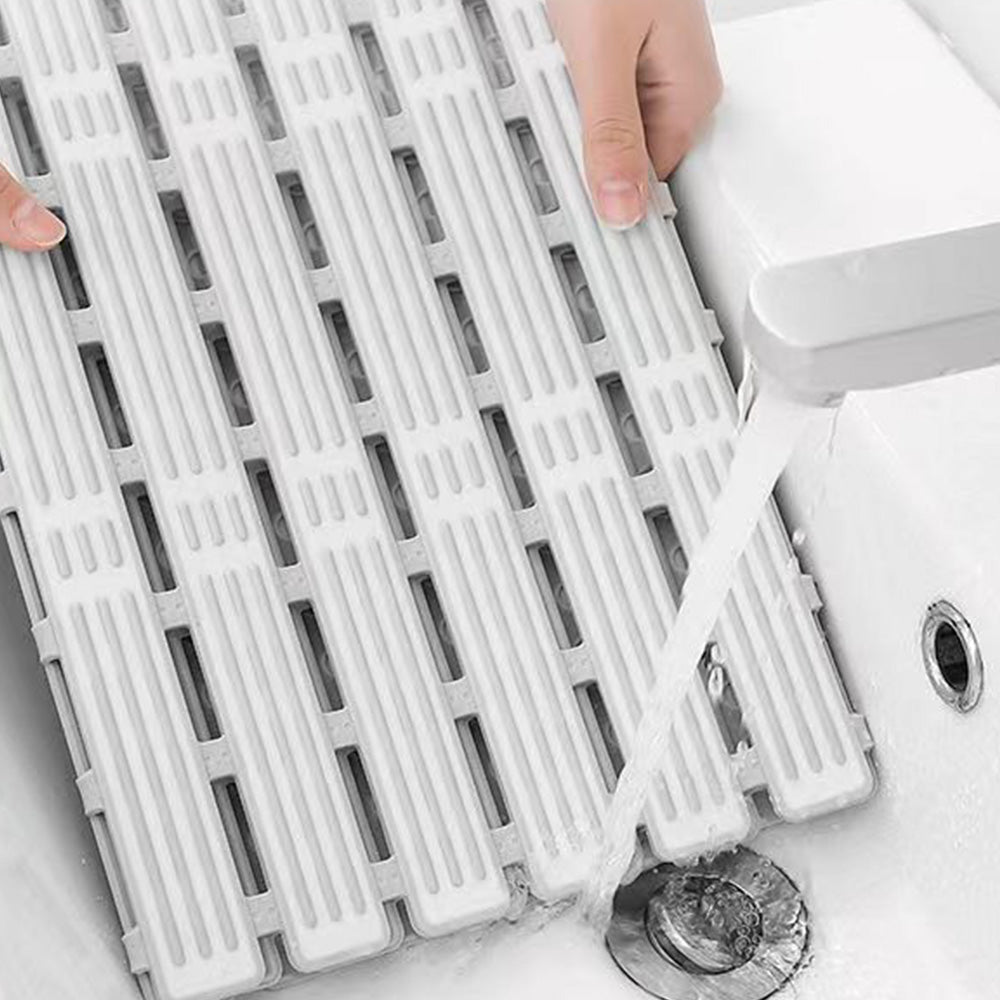 Non Slip Shower Mat with Suction Cups-Grey
