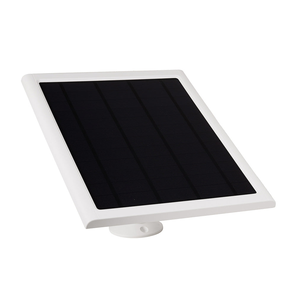 8W Solar Panel Charger Compatible with Ring Stick Up Cam Battery-White