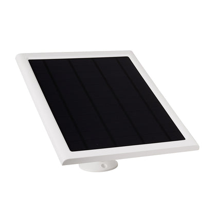8W Solar Panel Charger Compatible with Ring Stick Up Cam Battery-White