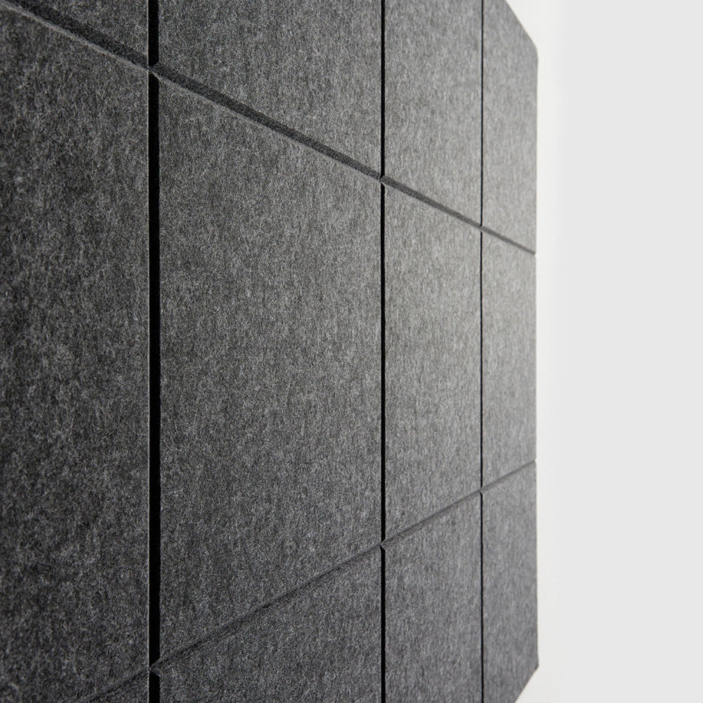 12Pcs Large Felt Bulletin Board Cork Boards for Walls Office Classroom-Black
