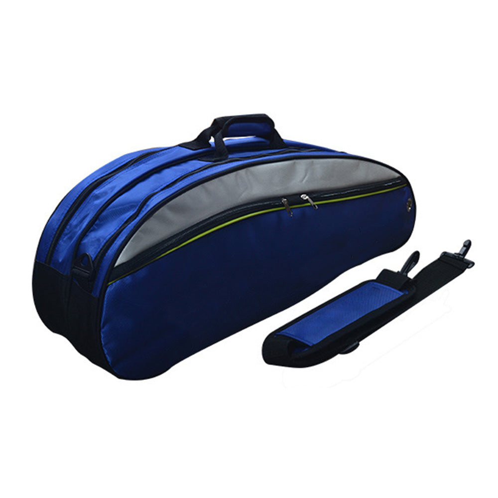 Badminton Bag for 4 to 6 Rackets with Shoe Compartment  - Blue