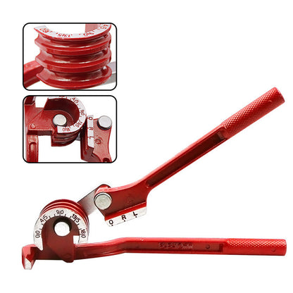 3 in 1 Tube Bender 180 Degree Brake Line Bender for 6 8 10mm Pipe-Red
