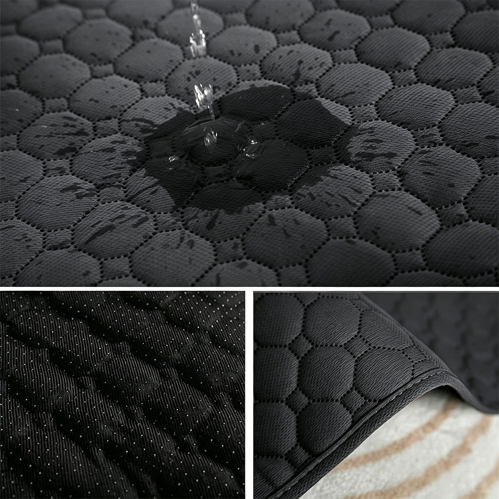 Washable Puppy Pads Waterproof Non Slip Reusable Dog Pee Pads for Floor-Black