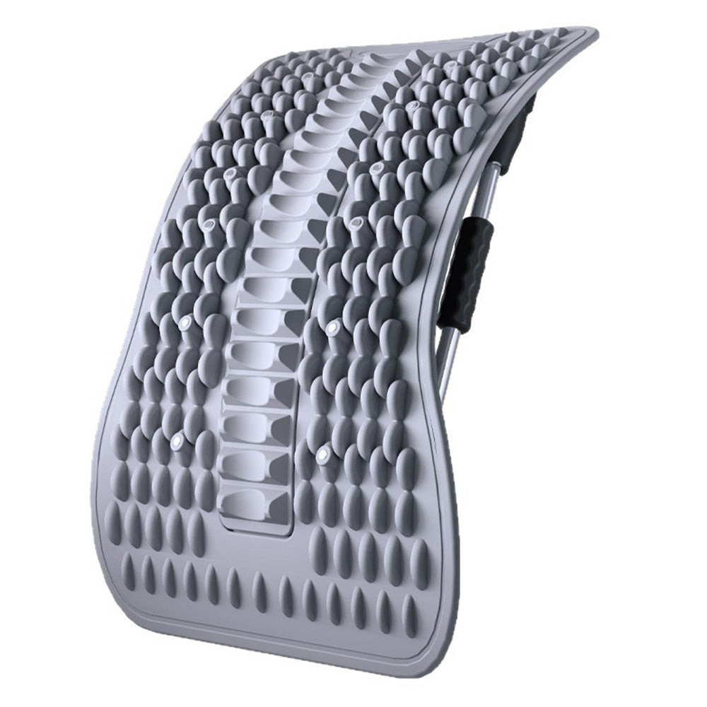 Multi-Level Adjustable Back Stretcher for Lower Back Pain Relief Grey