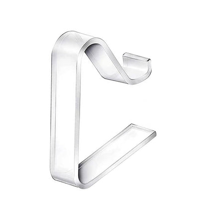24 Pack Clear Plastic Tablecloth Clips for Tables