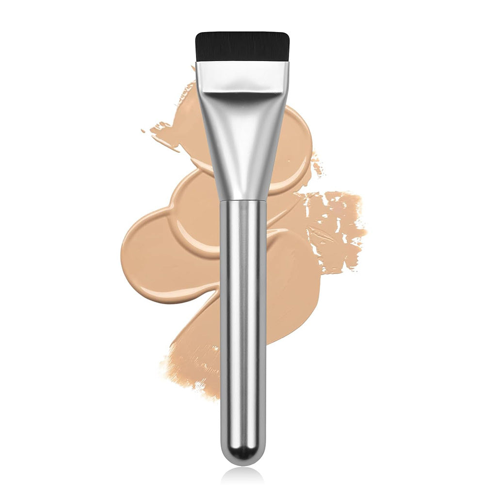 4 Pack Flat Foundation Brush Straight Head Makeup Brush for Liquid Foundation Face Mask
