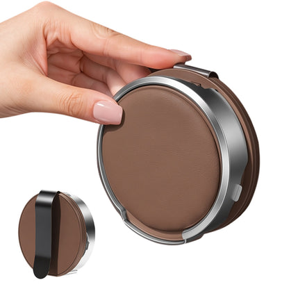 Adjustable Folding Car Door Cup Holder Clip-On Drink Organizer - Brown