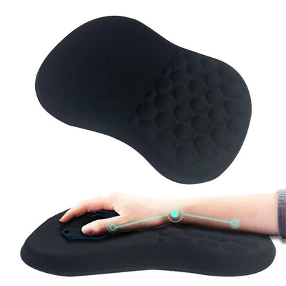Ergonomic Computer Mouse Pad Memory Foam Wrist Rest Support for Home Office Black