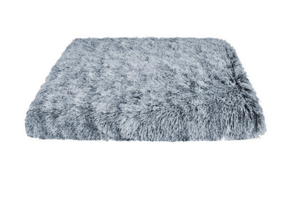 Plush Soft Pet Beds Washable Crate Pad Kennel Pad-Grey