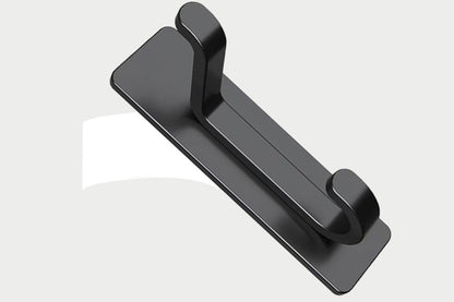 4Pcs Self Adhesive Wall Hook Double Hook Hanger Home Kitchen Bathroom Hanger Cabinet Tool