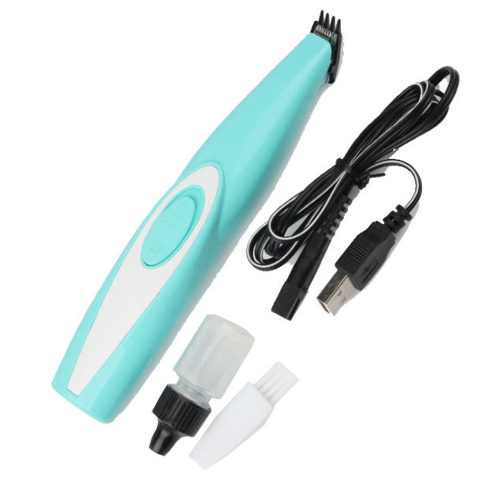 Mini Pet Hair Trimmer with LED Light for Paw Face Grooming