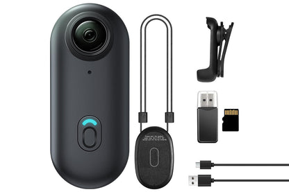 Mini Thumb Action Camera Portable Wearable Camera with Clip Black