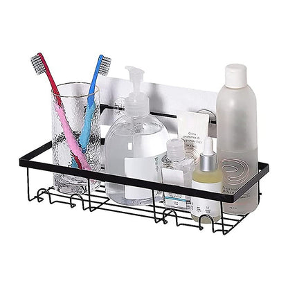 2Pcs Bathroom Shower Organizer Rack Storage Shelf Basket Bathroom Accessories Style 1