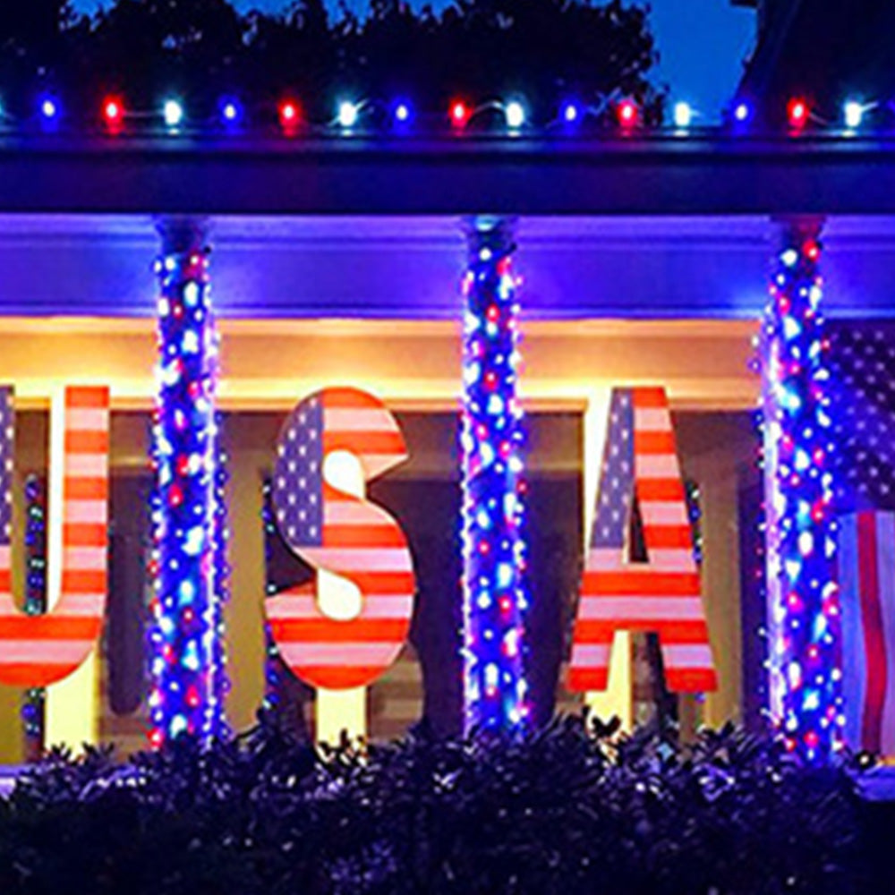 22M 200LED Solar String Lights for Outside 8-Mode Solar Garden Decorative Light for Patio Yard Tree Party