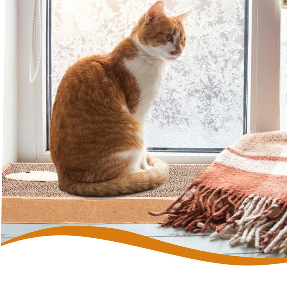 2 Piece Double Sided Corrugated Cardboard Cat Scratchers