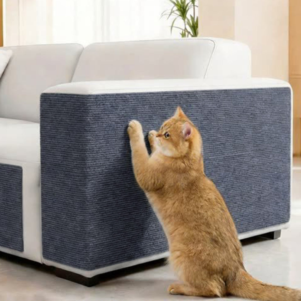 Self-Adhesive Cat-Scratch Protector for Sofa Wall Door - Dark Grey