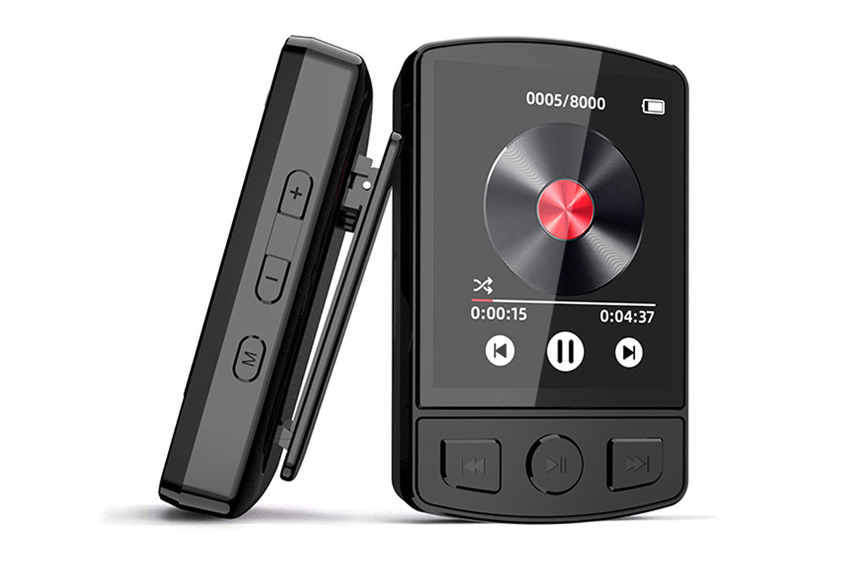 Portable Bluetooth 5.0 MP3 Player with FM Radio Clip On Sports Music Player