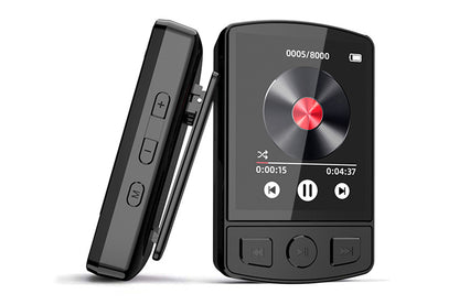 Portable Bluetooth 5.0 MP3 Player with FM Radio Clip On Sports Music Player
