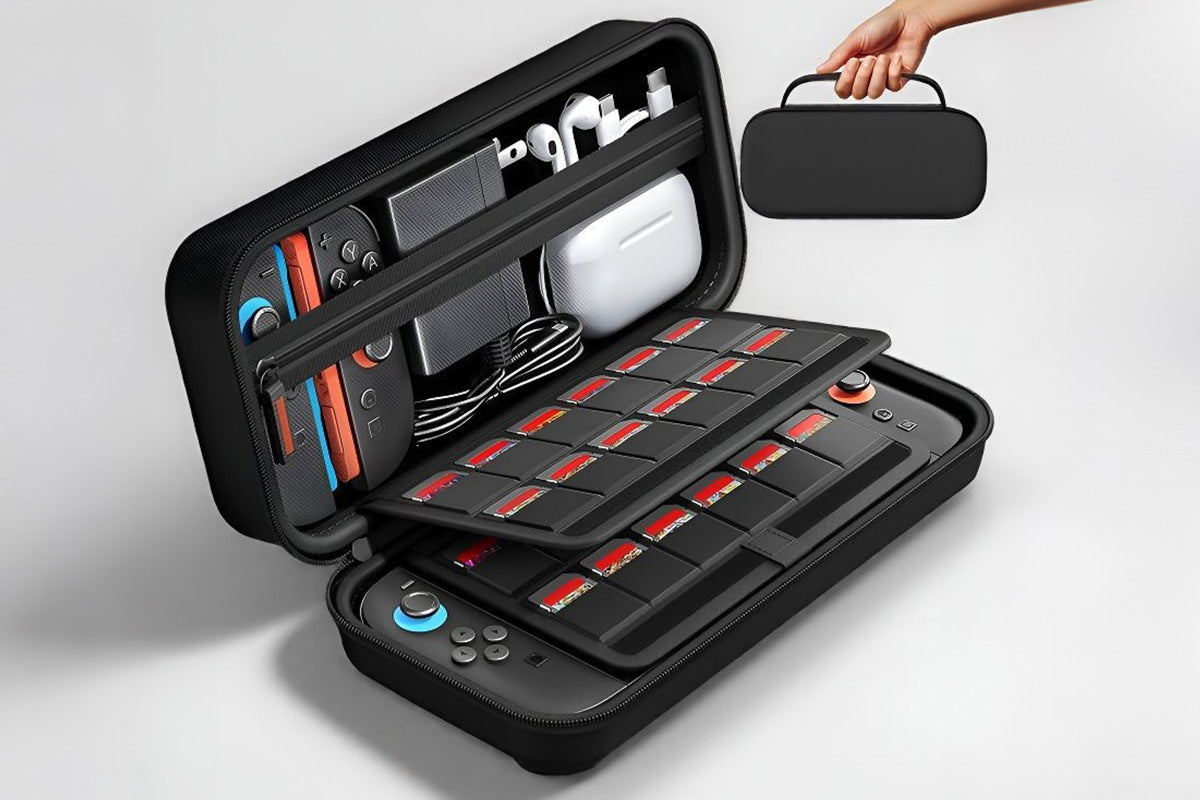 Protective Hard Shell Carrying Case With 24 Game Card Slots For Switch 2