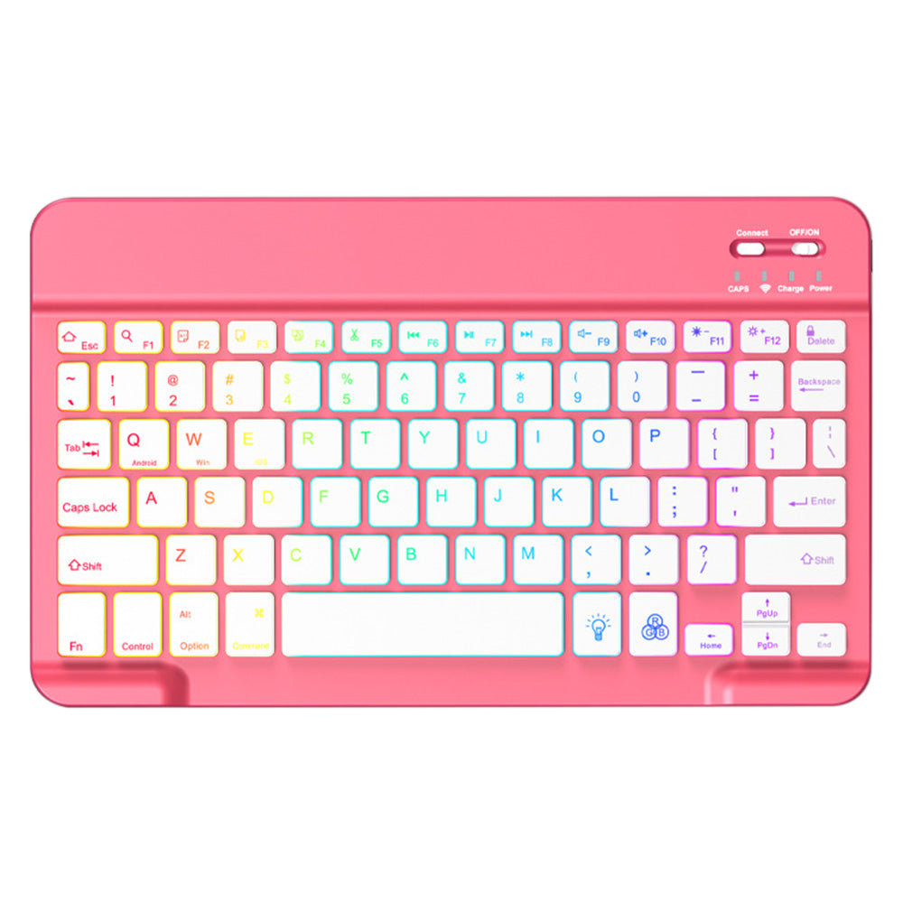 Bluetooth Keyboard Case for iPad 11th 10th Gen A16 Backlit Cover-Red