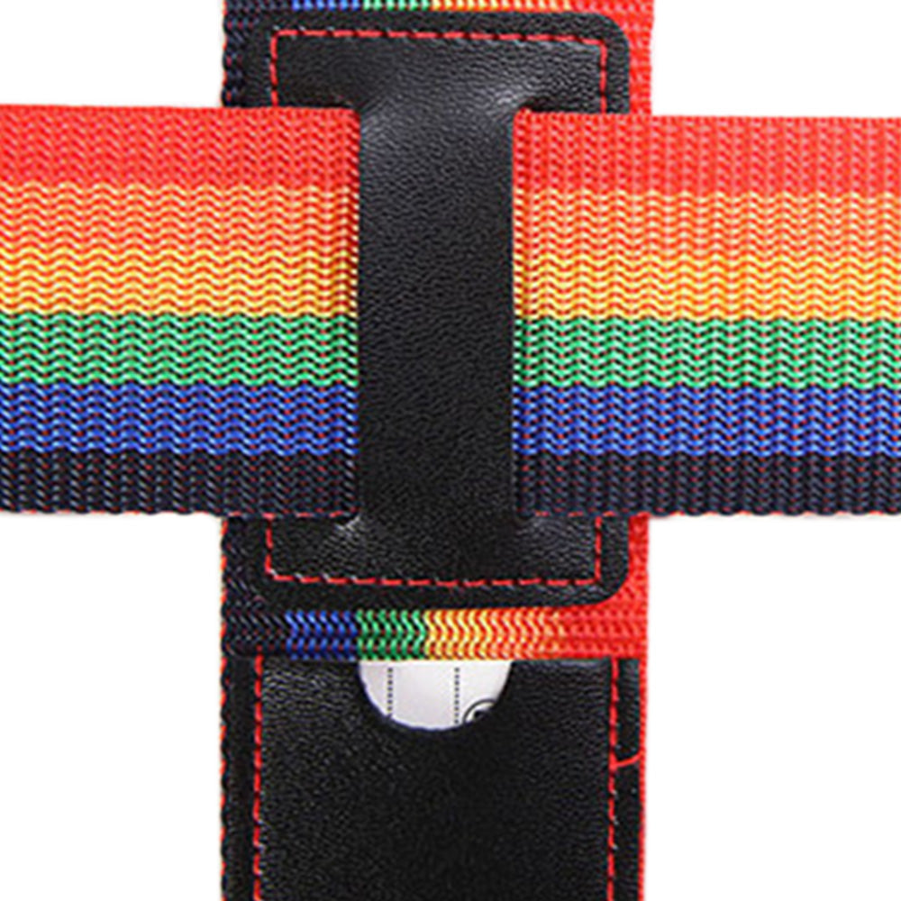 200cm Cross Packing Luggage Strap with Combination Lock - Mixed Color