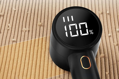 Lint Pill Remover Battery Operated Fabric Shaver for Remove Fabric with Digital Display-Black