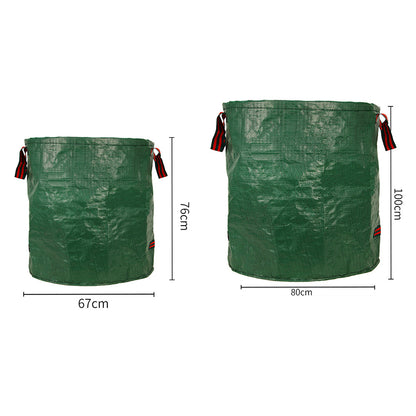 Heavy Duty Outdoor Leaf Collection Bag Foldable Garden Yard Waste Tarp