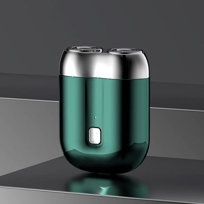 Portable Mini Dual-Head Electric Shaver USB Rechargeable Razor Green